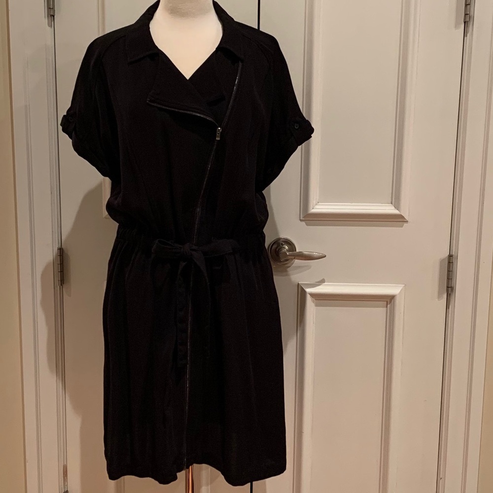A/X Armani Exchange Black Asymmetrical Dress
